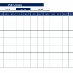 Fine Free Schedule Templates For Excel Weekly Template