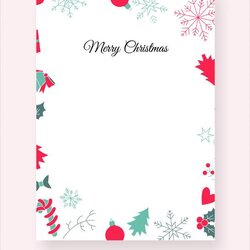 Super Free Sample Christmas Letter Templates In Ms Word Template Border