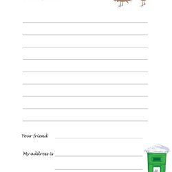 Sublime Printable Christmas Letter Templates Free Template