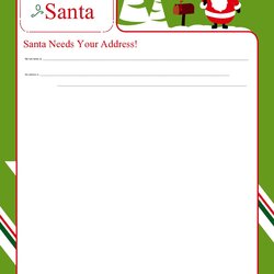 Magnificent Printable Christmas Letter Templates Free Template