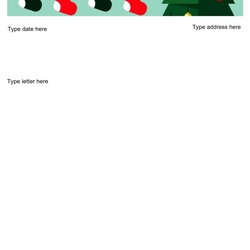 Fine Printable Christmas Letter Templates Free Template
