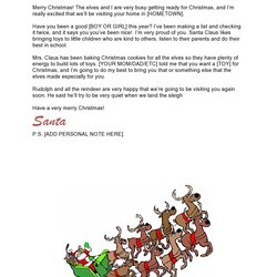The Highest Quality Printable Christmas Letter Templates Free