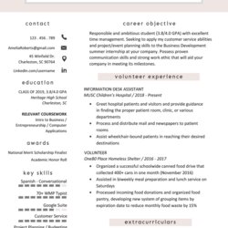 The Highest Standard High School Student Resume Sample Writing Tips Genius Example College Template Examples