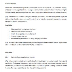 Worthy High School Student Resume Examples Task List Templates Students Template Doc Sample Example Samples