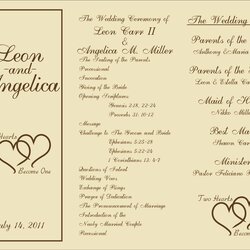 Sterling Printable Wedding Reception Program Template Free