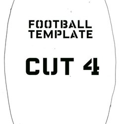 Football And Templates On Template Printable Sewing Print Library Coloring Choose Board Circle Projects Kids