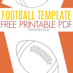 Eminent Football Printable Template