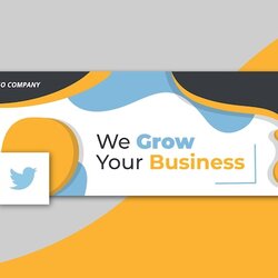 High Quality Free Vector Business Twitter Cover Template Copy Link
