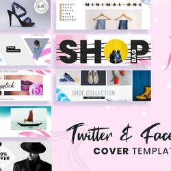 Exceptional Twitter Facebook Cover Templates Design Template Place Auto