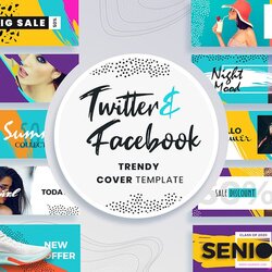 Facebook Twitter Cover Templates Design Template Place Auto
