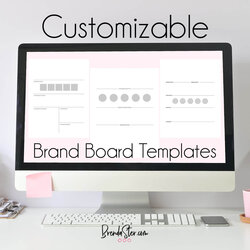Exceptional Brand Board Template Pack The Elite Suite Templates