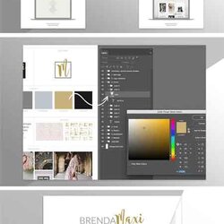 Brand Board Template Free Download Vector Stock