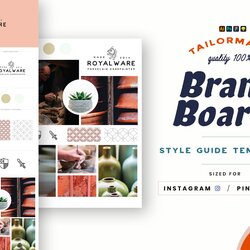 The Highest Standard Brand Board Style Guide Templates Creative Illustrator