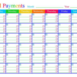 Capital Printable Weekly Bill Planner Payments Paying Budgeting Pertaining Calendar Bills Tracker