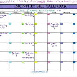 Out Of This World Tracking Your Bills With Monthly Bill Calendar Got It From My Tracker Fit