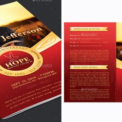 Admirable Free Pastor Anniversary Program Template Templates Choice Image Of
