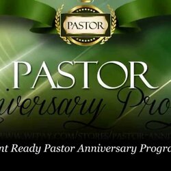 Eminent Free Pastor Anniversary Program Templates Example Document Template Appreciation Programs