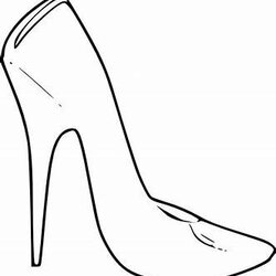 Outstanding Image Result For High Heel Template Printable Large Shoe Stiletto Slipper