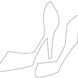 Out Of This World High Heel Drawing Template At Explore In