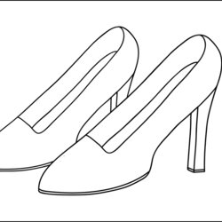 Worthy High Heel Click Image For The Full Size Template Shoe Heels Shoes Decorations Decorated Templates