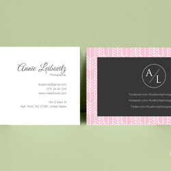 Excellent Business Card Template Name Photography Cards Templates