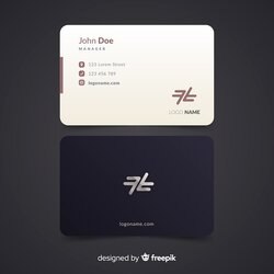Wonderful Business Card Template Free Vector Ready Print