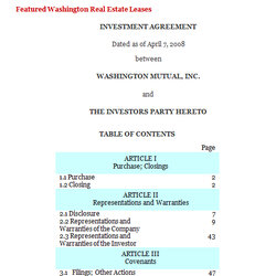 Brilliant Investment Agreement Sample Template Agreements Doc Collection