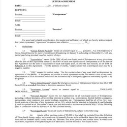 Simple Investment Agreement Templates Word Google Docs Contract Template Personal Example Restaurant
