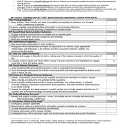 Admirable Course Outline Sample In Word And Formats Page Of Outcomes Education General Number Name