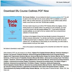 Outstanding Course Outline Template Free Sample Example Format Download Training Outlines Templates