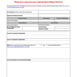 Tremendous Printable Outline Templates Forms Samples In Word Course Template Blank Computer
