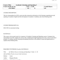 Smashing Course Outline Template Word Document Form