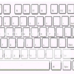 Fine Blank Keyboard Printout White Gold Print Keys Size Forums Anyone Make Name