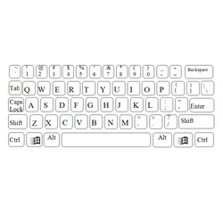 Spiffing Printable Blank Keyboard Template