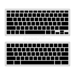 Wonderful Computer Keyboard Blank Template Set Vector Stock Sticker Logo Illustration Business Assignable