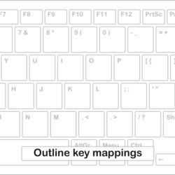 Exceptional Printable Keyboard Template Large Print