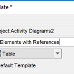 Wizard List Out All Model Elements With References Visual Paradigm Know How Define Template Name