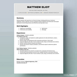 Capital Download Professional Free Resume Templates Samples Doc Format Example It