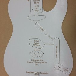 Spiffing Telecaster Body Template