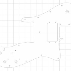Sterling Actual Size Printable Telecaster Template Templates Fender