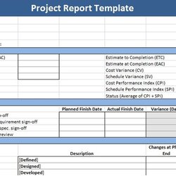 Project Report Template Professional Templates Status