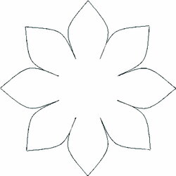 Preeminent Templates Simple Flower Template Paper Cut Out