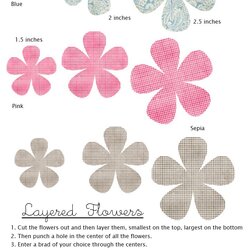 The Highest Quality Paper Flower Template Free Templates Cut Out