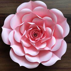 Excellent Paper Flowers Petal Rose Template Flower Silhouette Bud Center Machines Included Ready Cut Giant