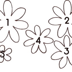 Fine Best Images Of Large Paper Flower Template Printable Daisy Via
