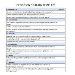 Excellent Definition Of Ready With Templates Invest Template