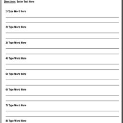 Exceptional Definition Worksheet Template Word Worksheets Definitions Customize
