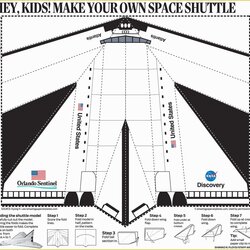 Free Paper Airplane Templates Of Printable Template Sheets Planes Space Shuttle Models Airplanes Model Kids