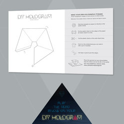 Fantastic Hologram Pyramid On Template Tutorial Holographic