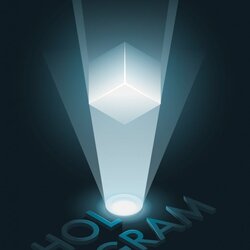 Matchless Hologram Blank Poster Projection Design